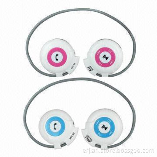 Cheap Wireless Headphone, Sport MP3 headset with FM Radio, 20Hz-20,000Hz Frequency